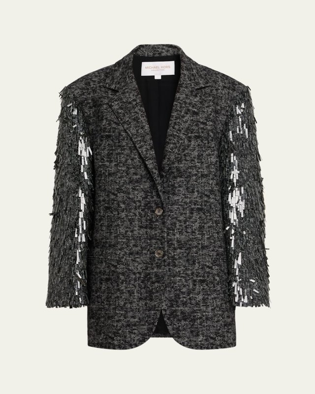 Ryan Blazer with Hand-Embellished Sleeve